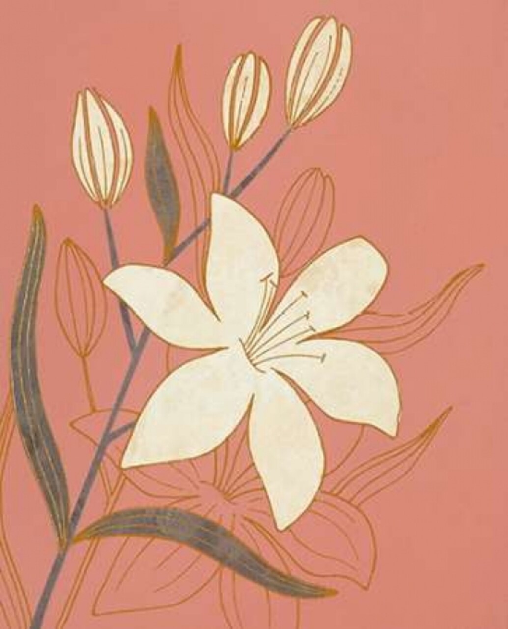 Terra Cotta Lillies I Poster Print by Design Show - Item # VARPDX62128